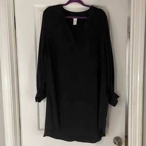H&M Black Long Sleeve Dress